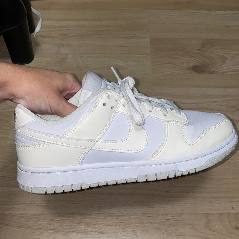 Womens Nike Dunk Low white sail